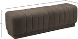 Heathrow Elegant Contemporary Ottoman Bench with Deep Channel Tufting for Versatile Seating Solutions