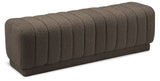 Heathrow Elegant Contemporary Ottoman Bench with Deep Channel Tufting for Versatile Seating Solutions