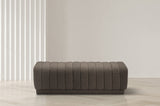 Heathrow Elegant Contemporary Ottoman Bench with Deep Channel Tufting for Versatile Seating Solutions