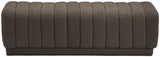 Heathrow Elegant Contemporary Ottoman Bench with Deep Channel Tufting for Versatile Seating Solutions