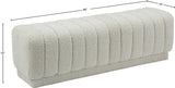 Heathrow Elegant Contemporary Ottoman Bench with Deep Channel Tufting for Versatile Seating Solutions