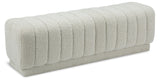 Heathrow Elegant Contemporary Ottoman Bench with Deep Channel Tufting for Versatile Seating Solutions