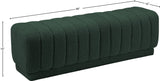 Heathrow Elegant Contemporary Ottoman Bench with Deep Channel Tufting for Versatile Seating Solutions
