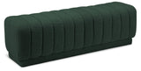 Heathrow Elegant Contemporary Ottoman Bench with Deep Channel Tufting for Versatile Seating Solutions