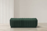 Heathrow Elegant Contemporary Ottoman Bench with Deep Channel Tufting for Versatile Seating Solutions