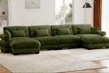 CLOUDIES 173" 4 Seater Sofa with 2 Ottomans