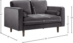 Emily Velvet Loveseat