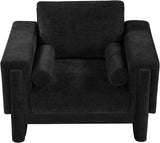 Madeline Chair - Stylish Chenille Upholstered Living Room Chair with Plush Padding & Bolster Pillows