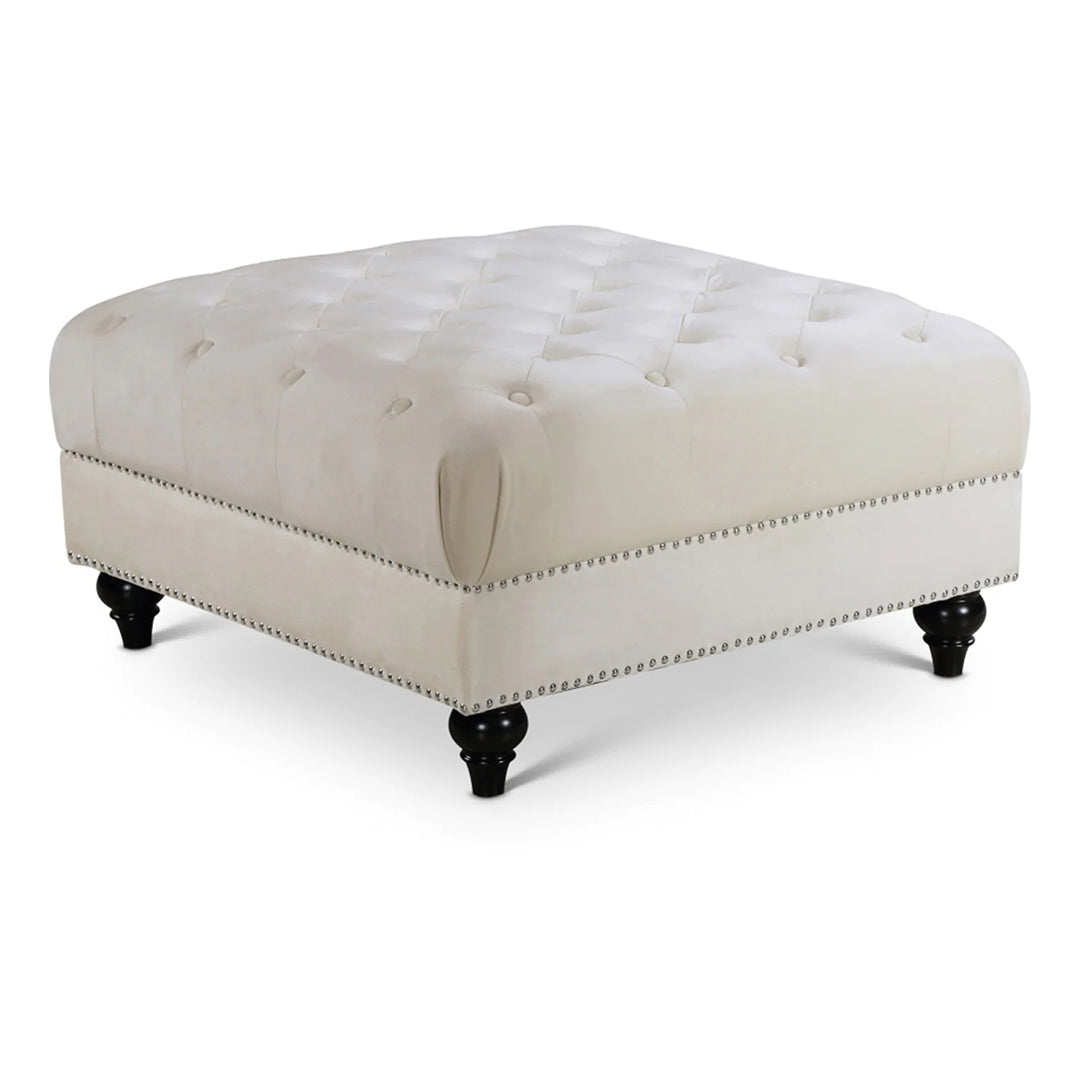 Sabrina Velvet Ottoman