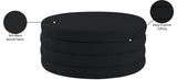 Aphia Contemporary Ottoman and Coffee Table with Deep Channel Tufting for Stylish Living Spaces