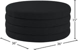 Aphia Contemporary Ottoman and Coffee Table with Deep Channel Tufting for Stylish Living Spaces