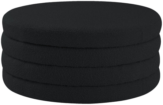 Aphia Contemporary Ottoman and Coffee Table with Deep Channel Tufting for Stylish Living Spaces