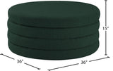 Aphia Contemporary Ottoman and Coffee Table with Deep Channel Tufting for Stylish Living Spaces