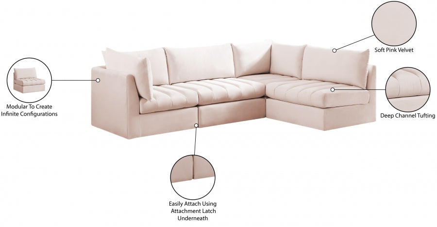 Jacob Velvet Modular Sectional