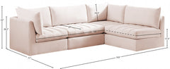 Jacob Velvet Modular Sectional