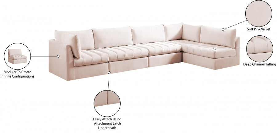 Jacob Velvet Modular Sectional