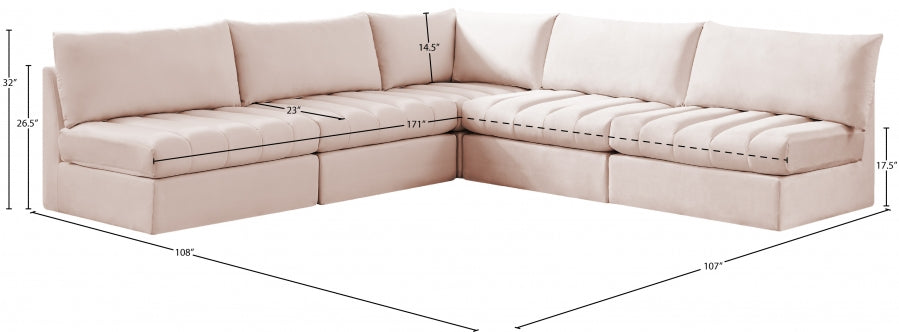 Jacob Velvet Modular Sectional