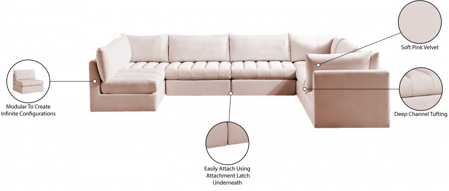 Jacob Velvet Modular Sectional