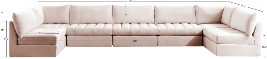 Jacob Velvet Modular Sectional