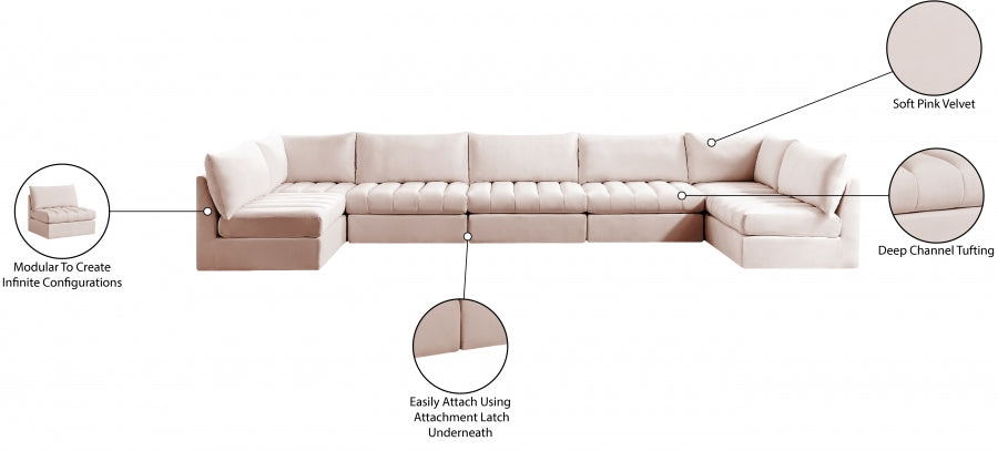 Jacob Velvet Modular Sectional