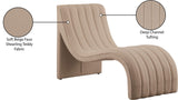 Orian Contemporary Chaise Lounge in Soft Faux Shearling with Deep Tufting for Ultimate Comfort