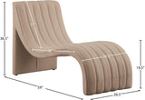 Orian Contemporary Chaise Lounge in Soft Faux Shearling with Deep Tufting for Ultimate Comfort