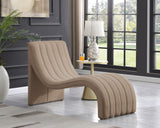 Orian Contemporary Chaise Lounge in Soft Faux Shearling with Deep Tufting for Ultimate Comfort