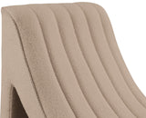 Orian Contemporary Chaise Lounge in Soft Faux Shearling with Deep Tufting for Ultimate Comfort