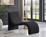 Orian Contemporary Chaise Lounge in Soft Faux Shearling with Deep Tufting for Ultimate Comfort