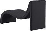 Orian Contemporary Chaise Lounge in Soft Faux Shearling with Deep Tufting for Ultimate Comfort