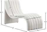 Orian Contemporary Chaise Lounge in Soft Faux Shearling with Deep Tufting for Ultimate Comfort