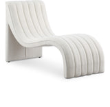 Orian Contemporary Chaise Lounge in Soft Faux Shearling with Deep Tufting for Ultimate Comfort