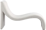Orian Contemporary Chaise Lounge in Soft Faux Shearling with Deep Tufting for Ultimate Comfort