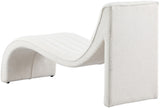 Orian Contemporary Chaise Lounge in Soft Faux Shearling with Deep Tufting for Ultimate Comfort