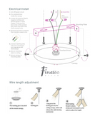 Beijing LED adjustable Round Chandelier // Chrome