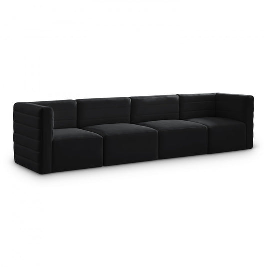 Quincy Velvet Modular Comfort Sofa