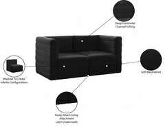 Quincy Velvet Modular Comfort Sofa