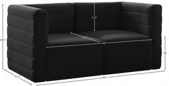 Quincy Velvet Modular Comfort Sofa