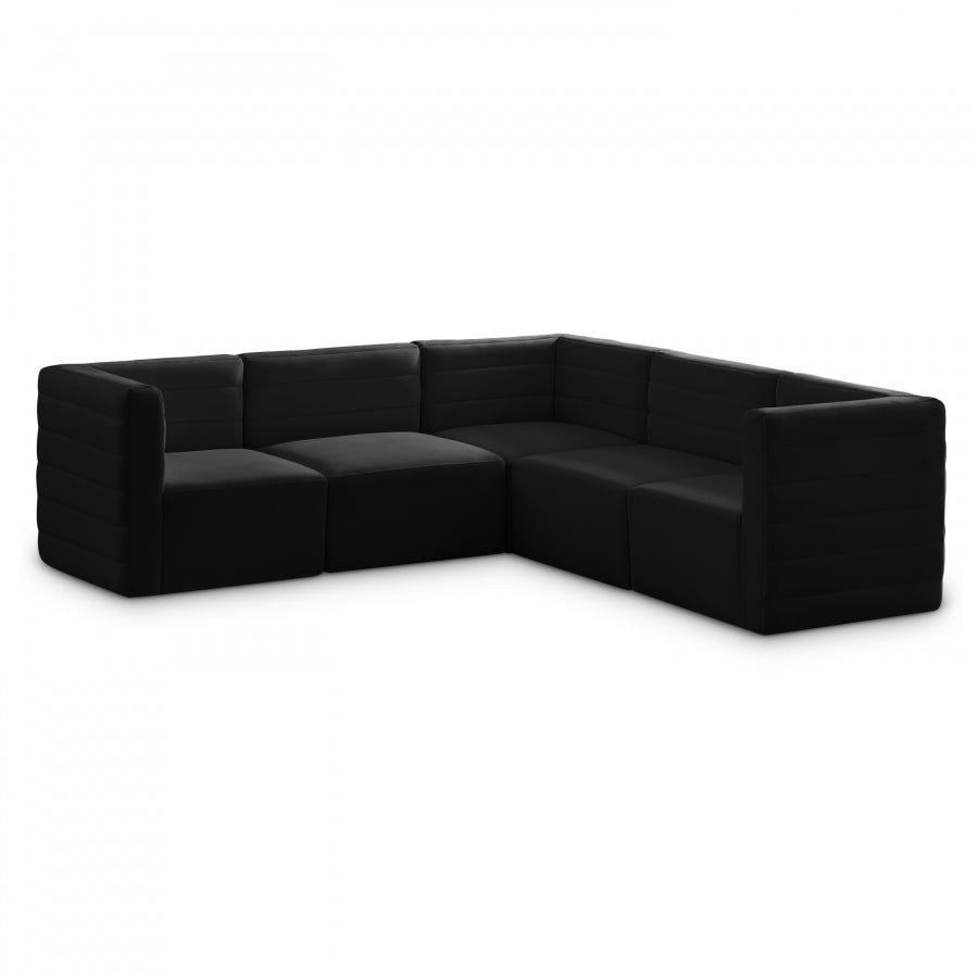 Quincy Velvet Modular Comfort Sectional