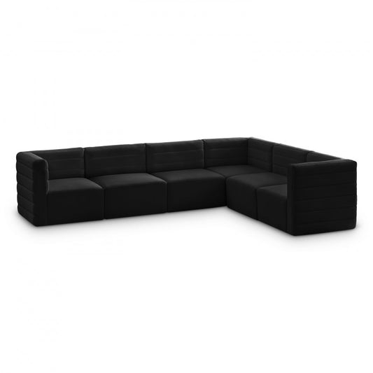 Quincy Velvet Modular Comfort Sectional