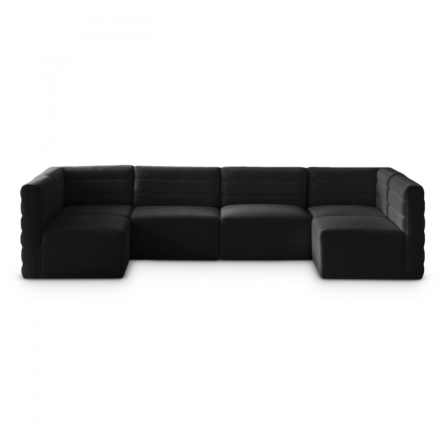 Quincy Velvet Modular Comfort Sectional