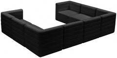 Quincy Velvet Modular Comfort Sectional