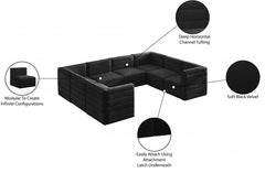 Quincy Velvet Modular Comfort Sectional