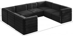 Quincy Velvet Modular Comfort Sectional