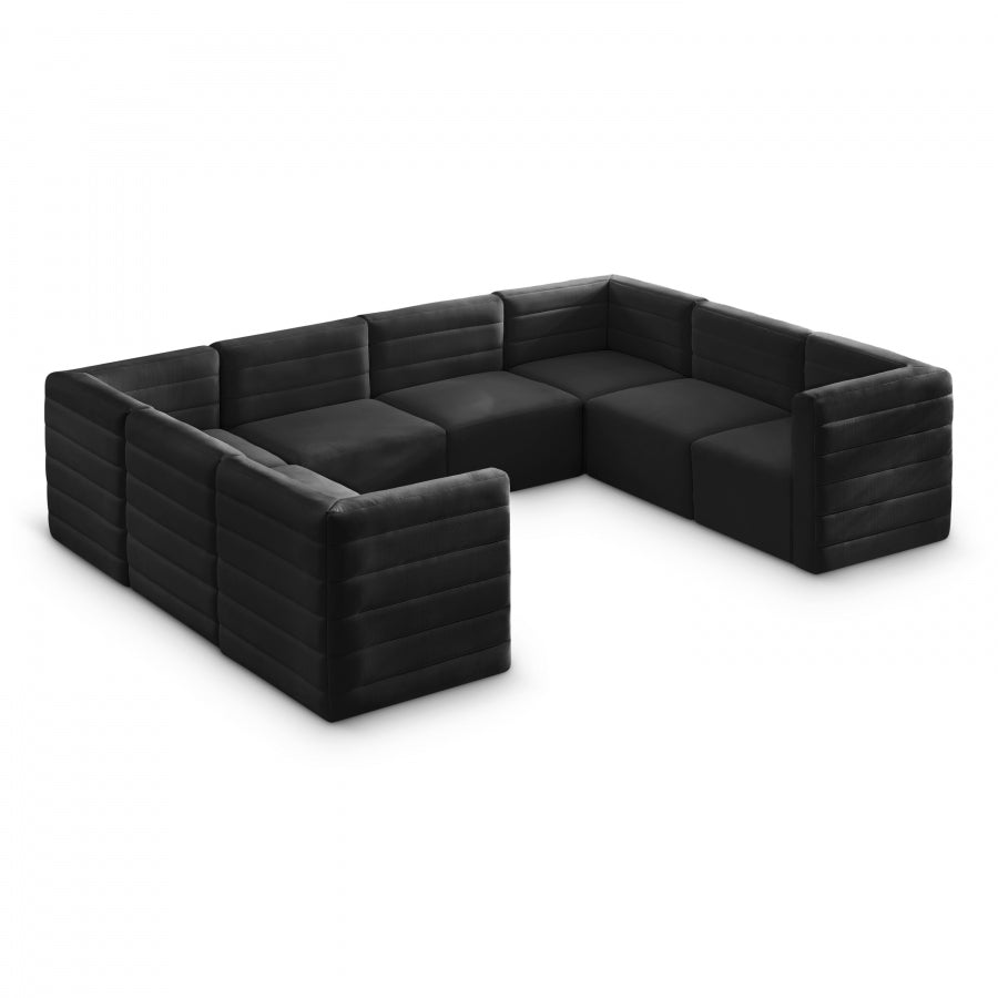 Quincy Velvet Modular Comfort Sectional