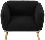 Nolita Mid-Century Modern Chair with Natural Solid Wood Base – Stylish Comfort for Any Space