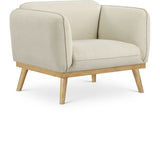 Nolita Mid-Century Modern Chair with Natural Solid Wood Base – Stylish Comfort for Any Space