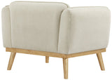 Nolita Mid-Century Modern Chair with Natural Solid Wood Base – Stylish Comfort for Any Space