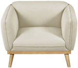Nolita Mid-Century Modern Chair with Natural Solid Wood Base – Stylish Comfort for Any Space