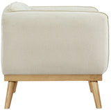 Nolita Mid-Century Modern Chair with Natural Solid Wood Base – Stylish Comfort for Any Space